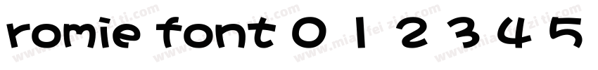 romie font 0 1 2 3 4 5 6 7 8 9字体转换
